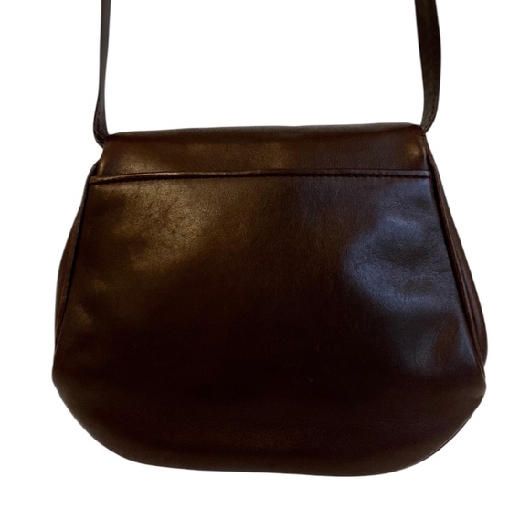 CELINE w/ COA Burgundy Triomphe Leather Shoulder/Crossbody Bag Vintage Authentic - Picture 12 of 16